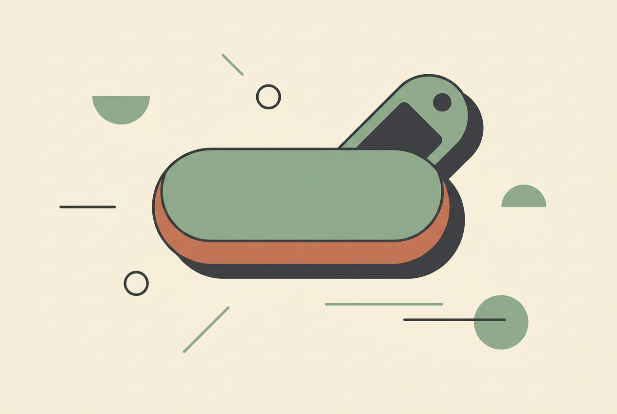 Flat vector illustration of a video generate button with a hidden price tag behind it
