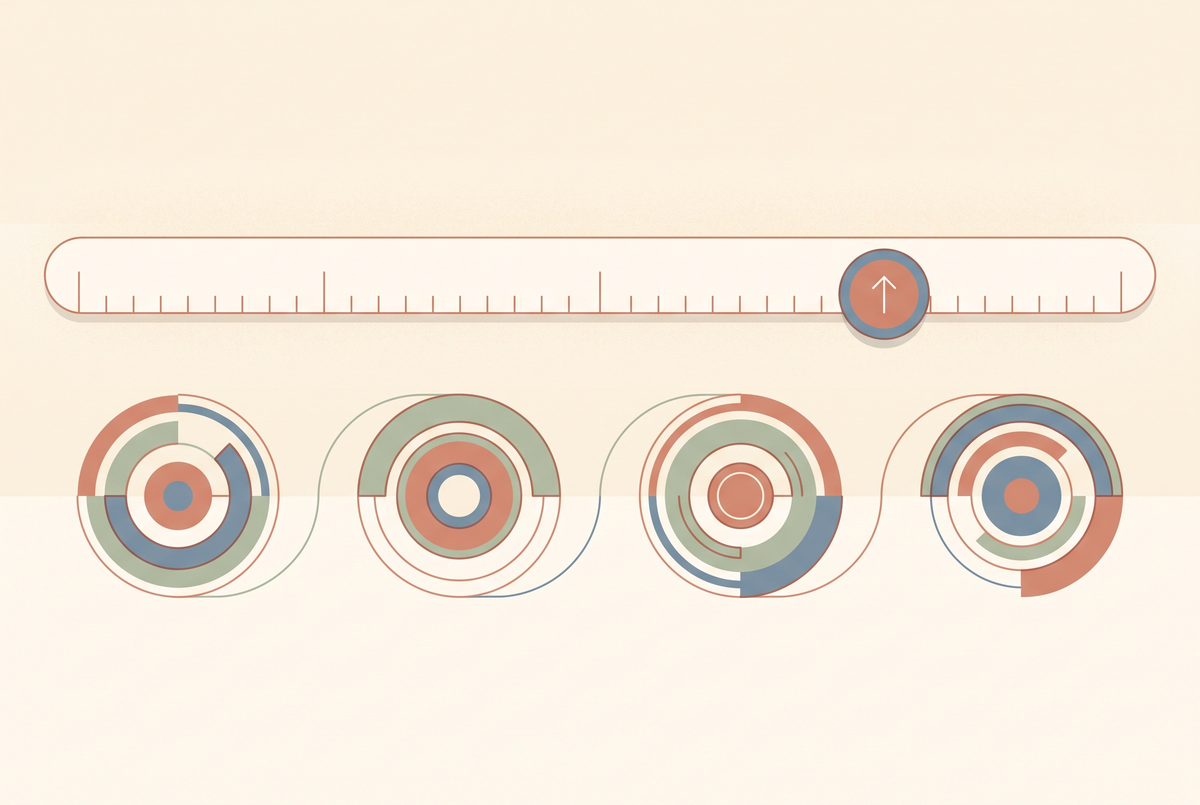 Flat vector illustration of a video timeline marked at fifteen seconds across four platform icons
